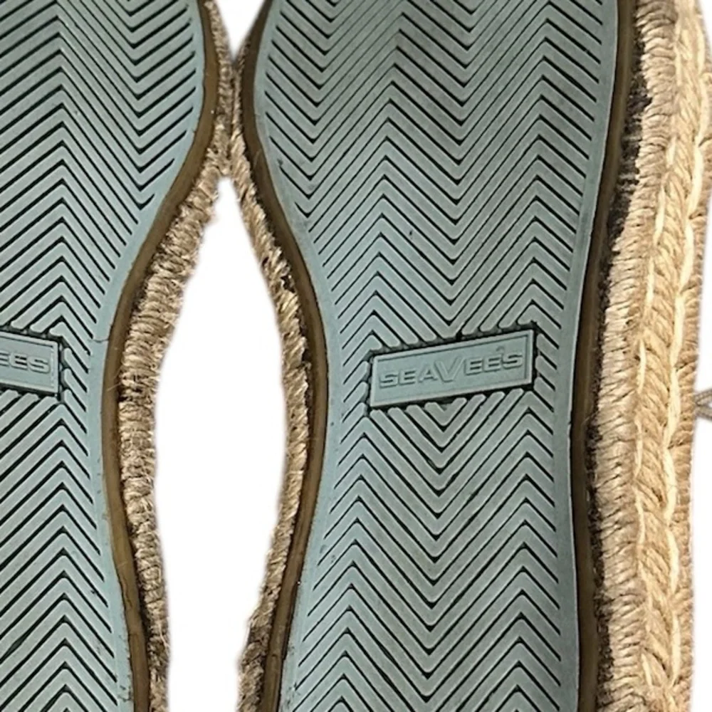 SeaVees Lace-up Coronado Natural Slub Linen Cream Espadrille Casual Sneakers 8